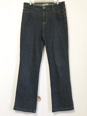 Retro Lois Jeans Straight Leg Pants 34 Dark Blue Denim